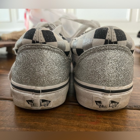 VANS Old Skool Glitter Checkerboard Skate Unisex Shoes Size US M= 6  US W= 7.5 - Picture 2 of 8